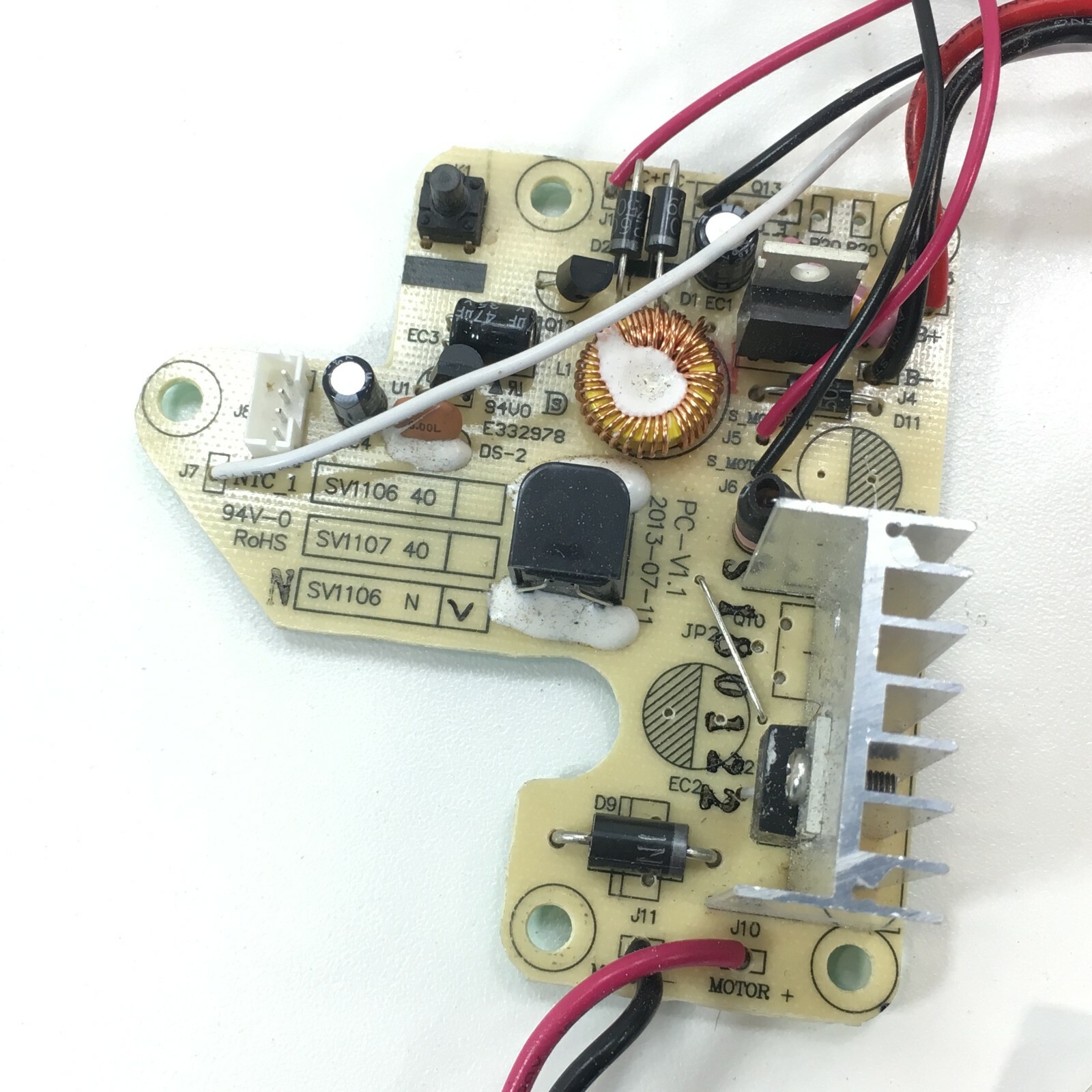 Shark SV1110 SV1106 SV1106N SV1107 BRUSHROLL MOTOR & POWER PCB CIRCUIT BOARD OEM