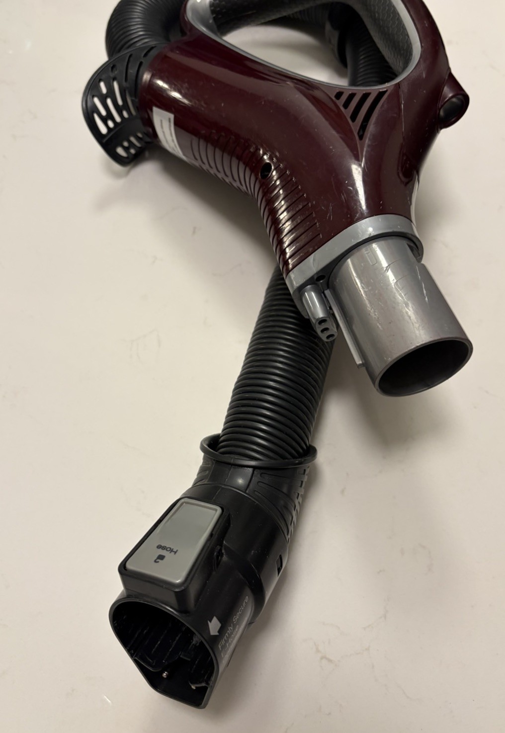 Shark NV650W NV750W NV652 NV752 NV753C Hose Handle Assembly OEM Burgundy EUC