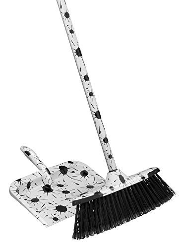 Splash Design Dustpan, Black and White Splash Print Heavy Duty Dustpan for Ho…