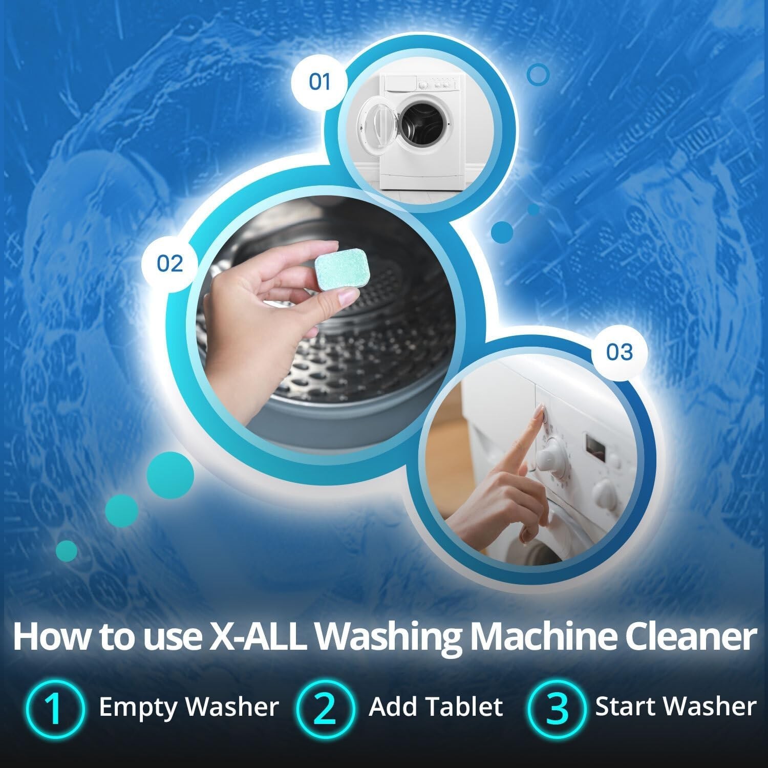 Washing Machine Cleaner – Deep Cleaning Tablets, Cleans and refreshes the int…