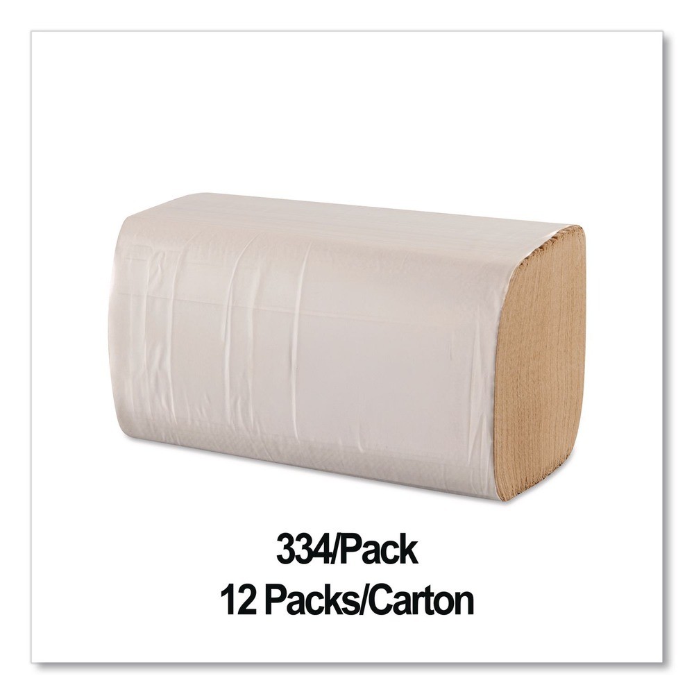 GEN SF5001K 1-Ply 9″ x 9.25″ Single-Fold Paper Towels – Kraft (12 PK/CT) New