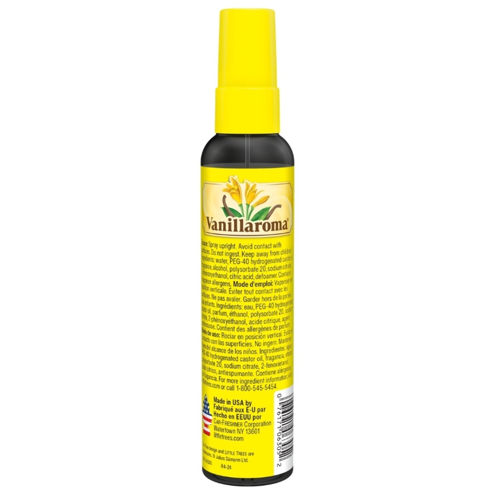 Little Trees Vanillaroma Scent Spray Car Air Fresheners Non-Aerosol 3.5oz Qty 1!