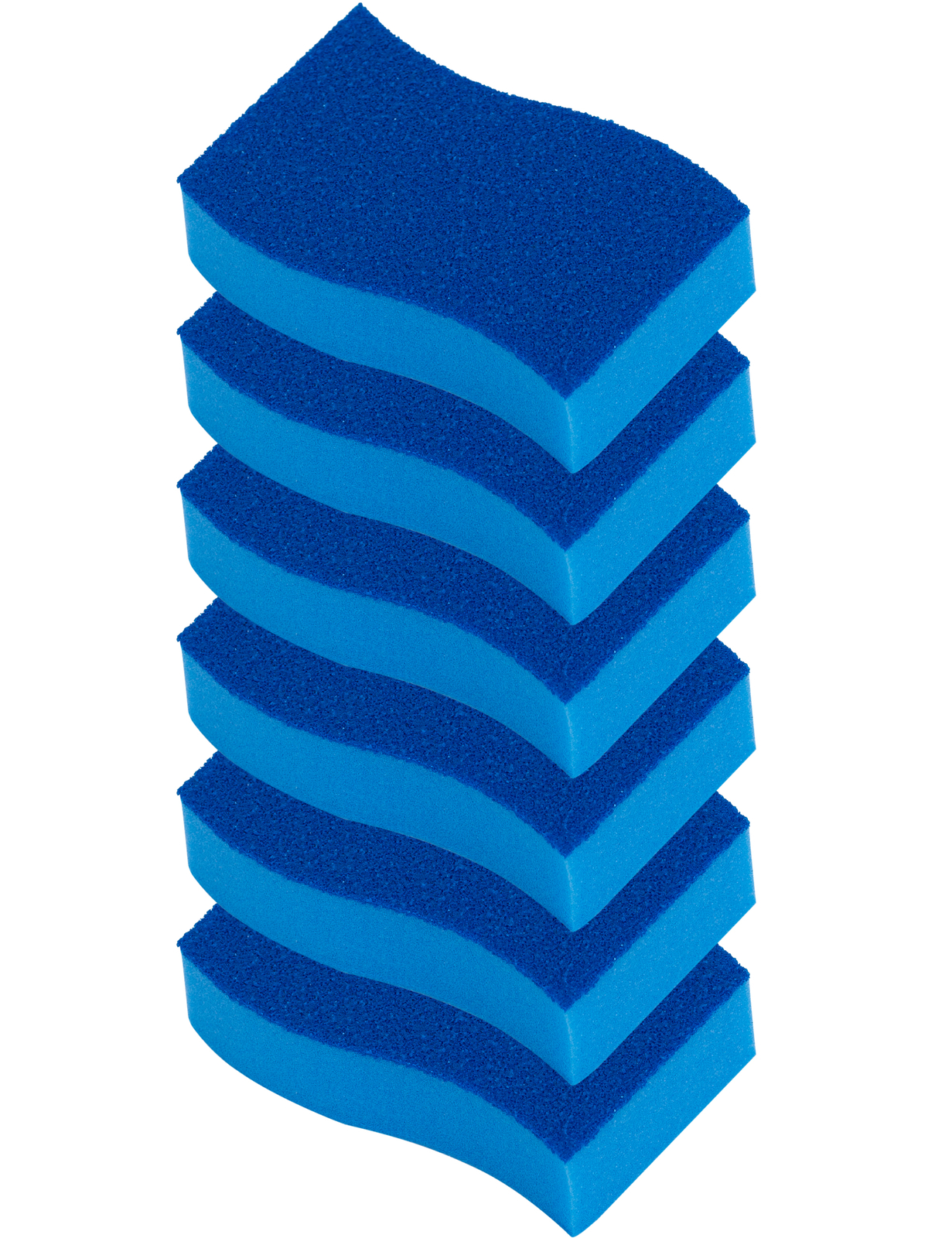 ELITRA Antimicrobial Non-Scratch Scrubber Cleaning Sponge, Pack of 6 – Blue