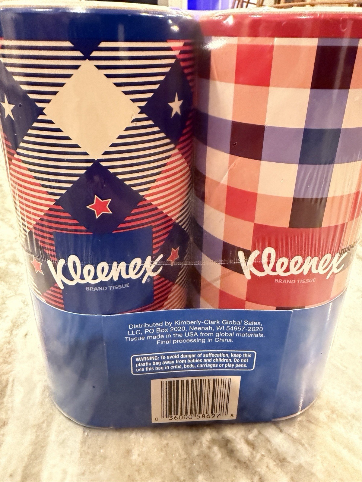 Kleenex Perfect Fit Tissue Box 2-Pack 2-Ply 100 Tissues 8.2 x 6.1 in EB3