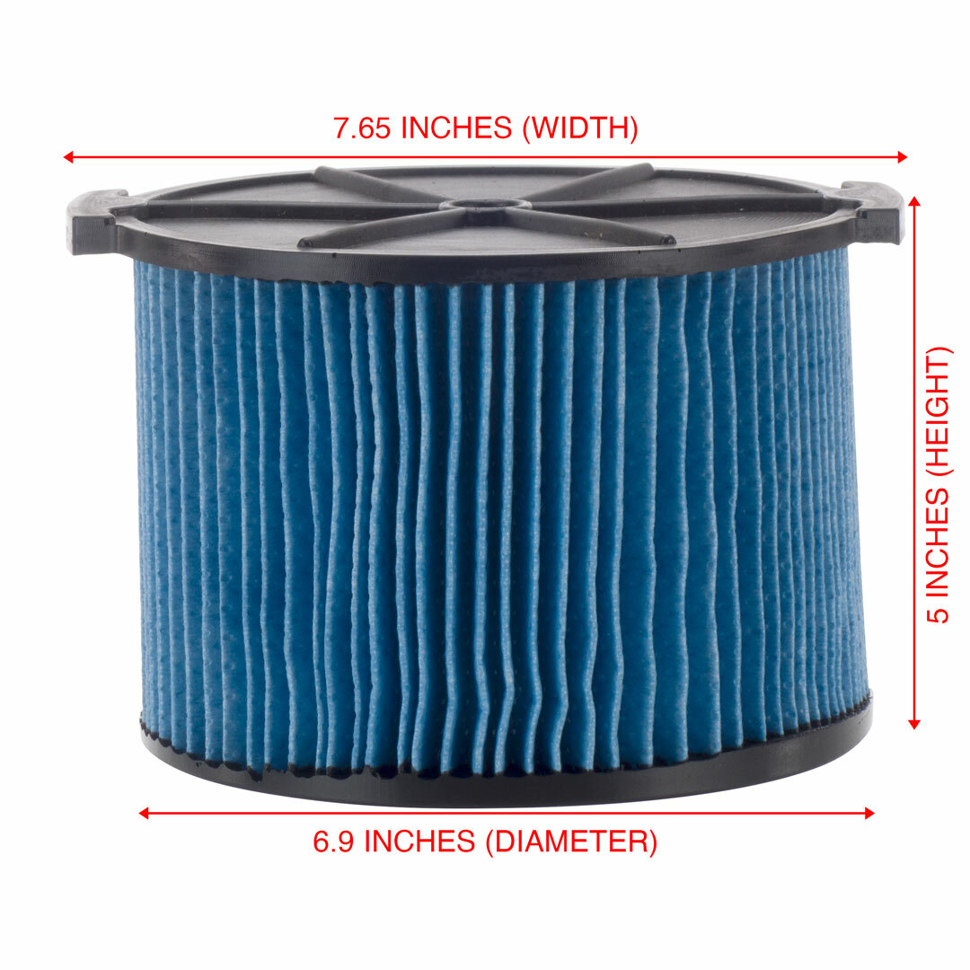 VF3500 3-Layer Fine Dust Cartridge Filter 26643 for RIDGID Wet Dry Vacuums