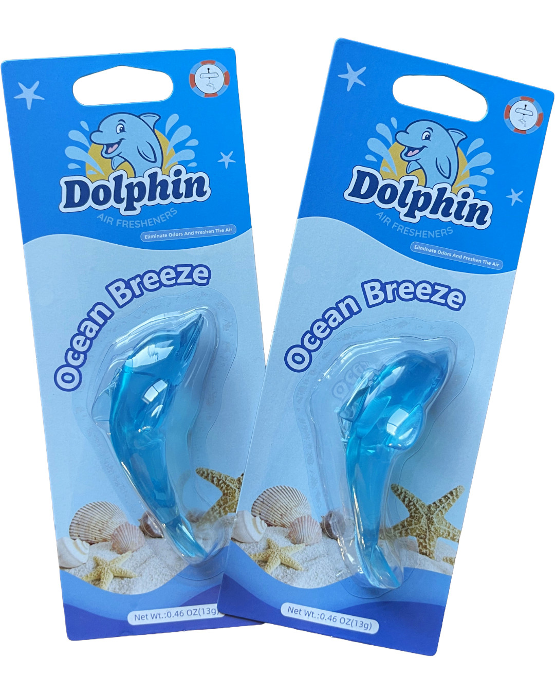 Blue Dolphin Car Air Freshener | Ocean Breeze Scent | Brand New |