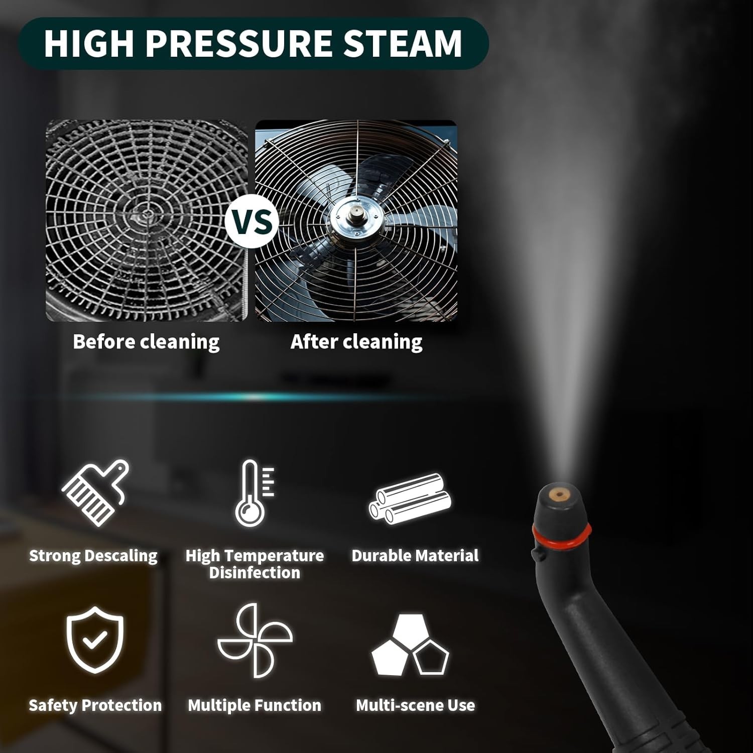 Steam Cleaner Heavy Duty Multi Purpose Steam Cleaner for Carpet Floors Window…