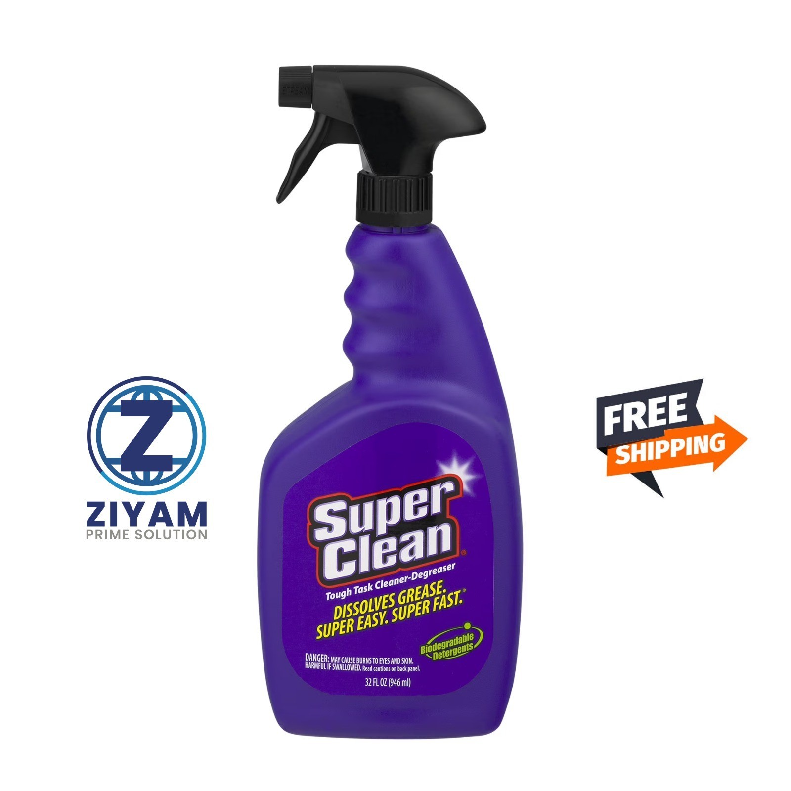Superclean 101780 Superclean Cleaner/Degreaser, 32 Oz Spray Bottle 2 pack