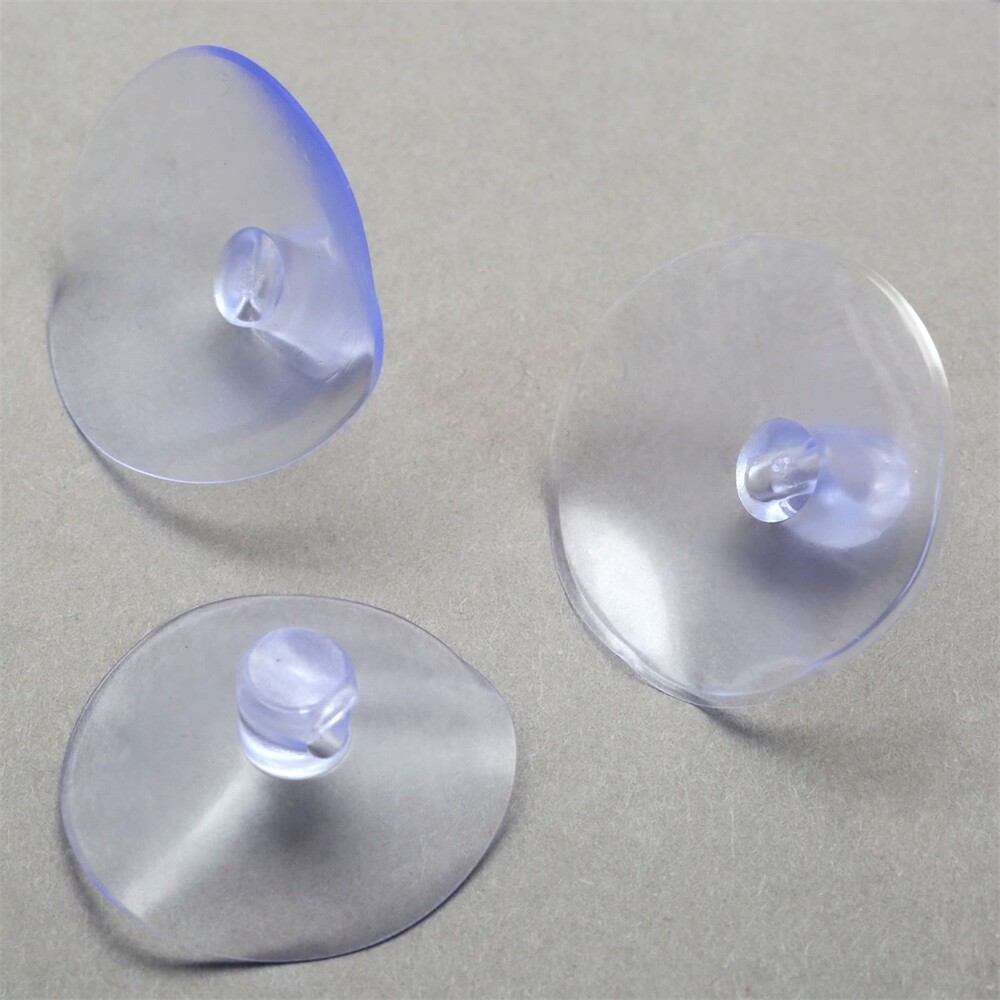 1.1″-1.57″ Transparent Rubber Suction Cup Sucker Window Glass Wall Hook Hanger