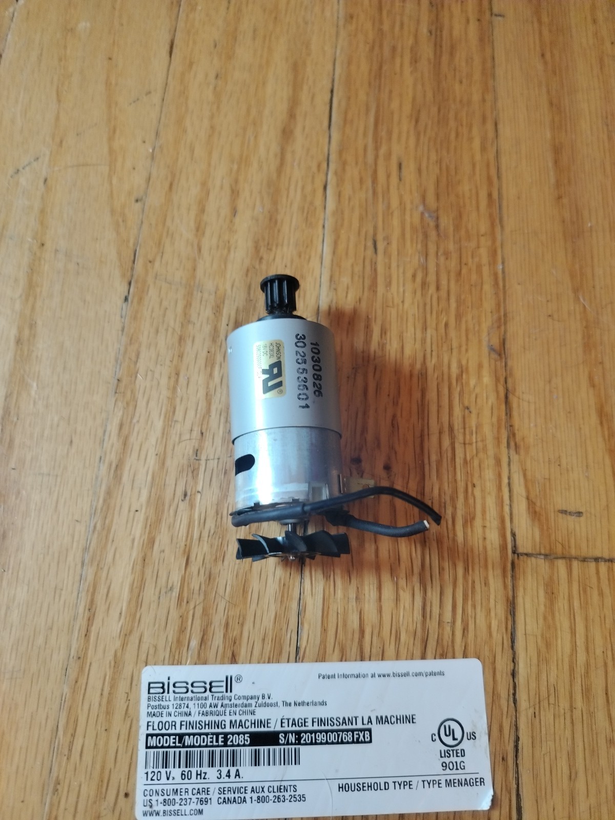 Bissell Turboclean Powerbrush Pet 2089 2085 Brushroll Motor Assembly OEM