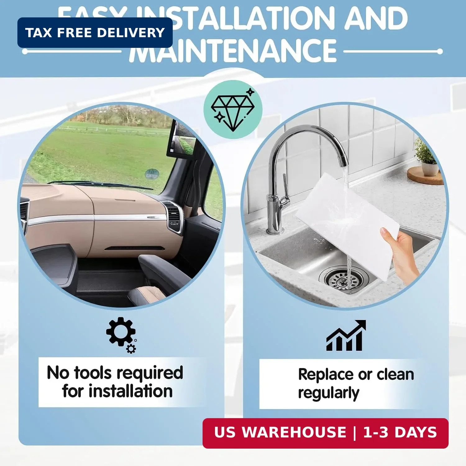 4 Pack Cabin Air Filter Fit for Freightliner Cascadia Trucks 2019-2023, Upgrade