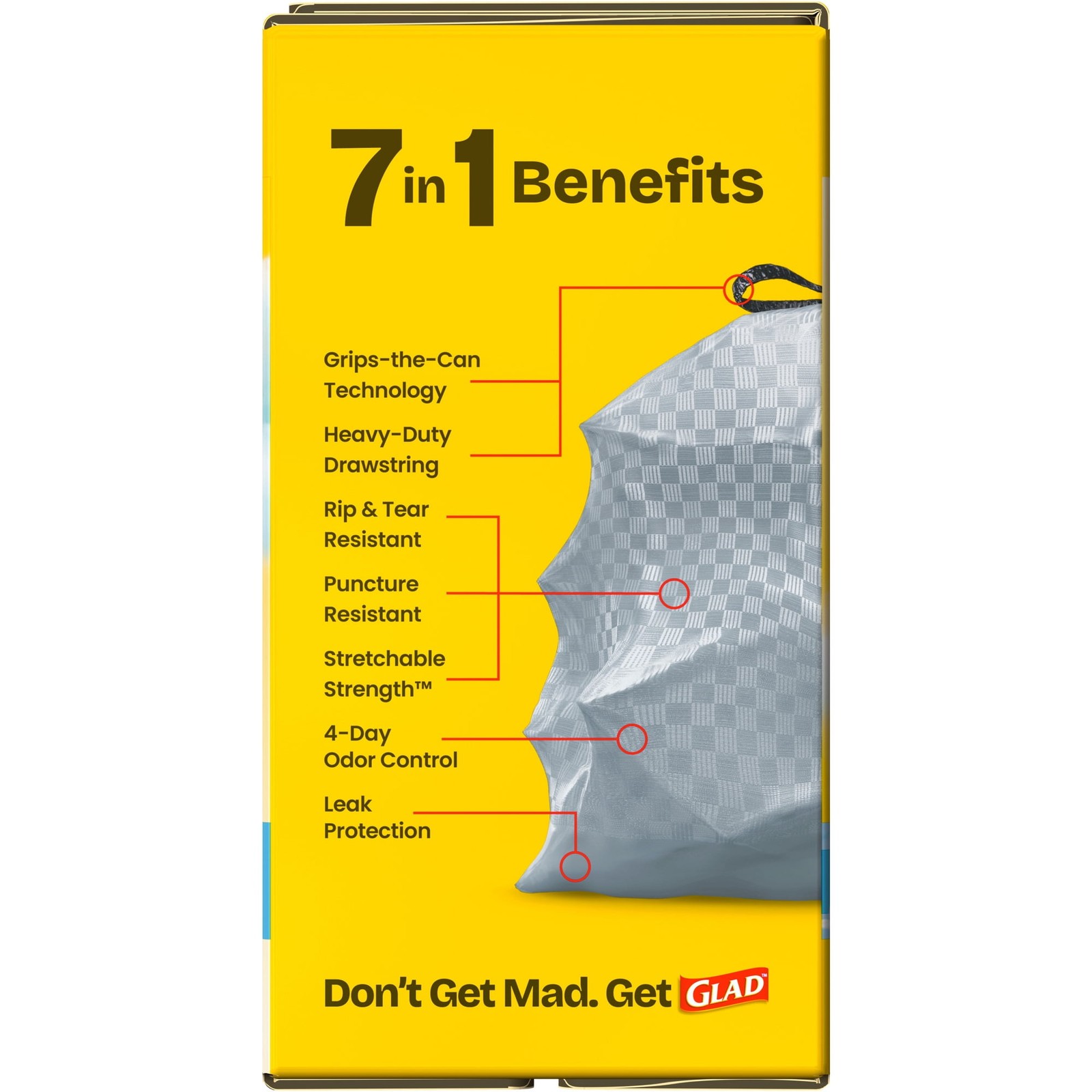 Glad ForceFlex 13 Gal Febreze Trash Bags 120 Count