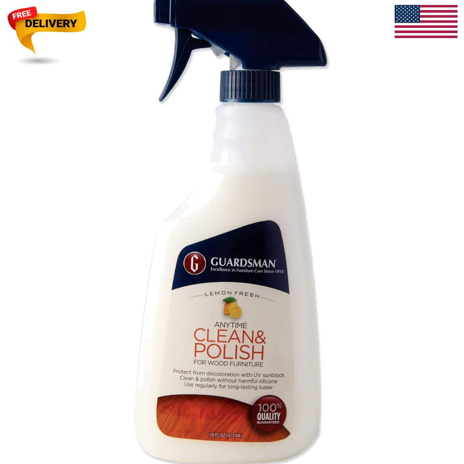 Anytime Clean & Polish Wood Cleaner & Furniture Polish for Cabinets, Tables, …