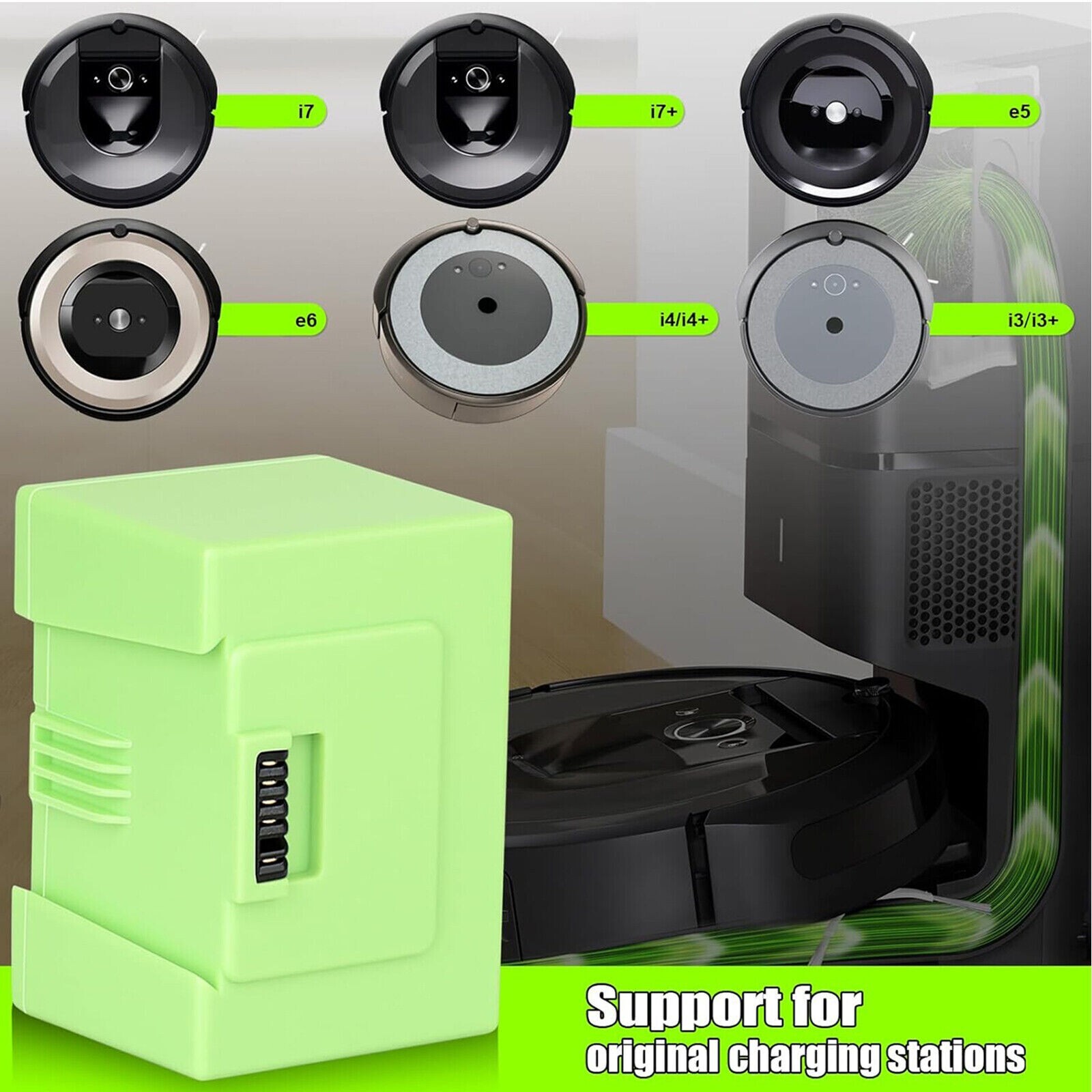 For iRobot Roomba 14.4V Battery i7 e6 7550 e5 e5152 e5154 ABL-D1 e and i Series