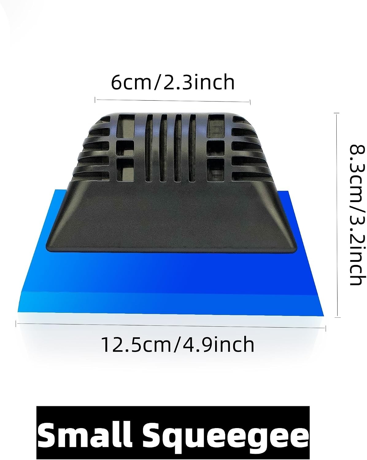 Small Squeegee Set – 2.7 & 4.9inch in Widths – Efficient Water Wiper Rubber