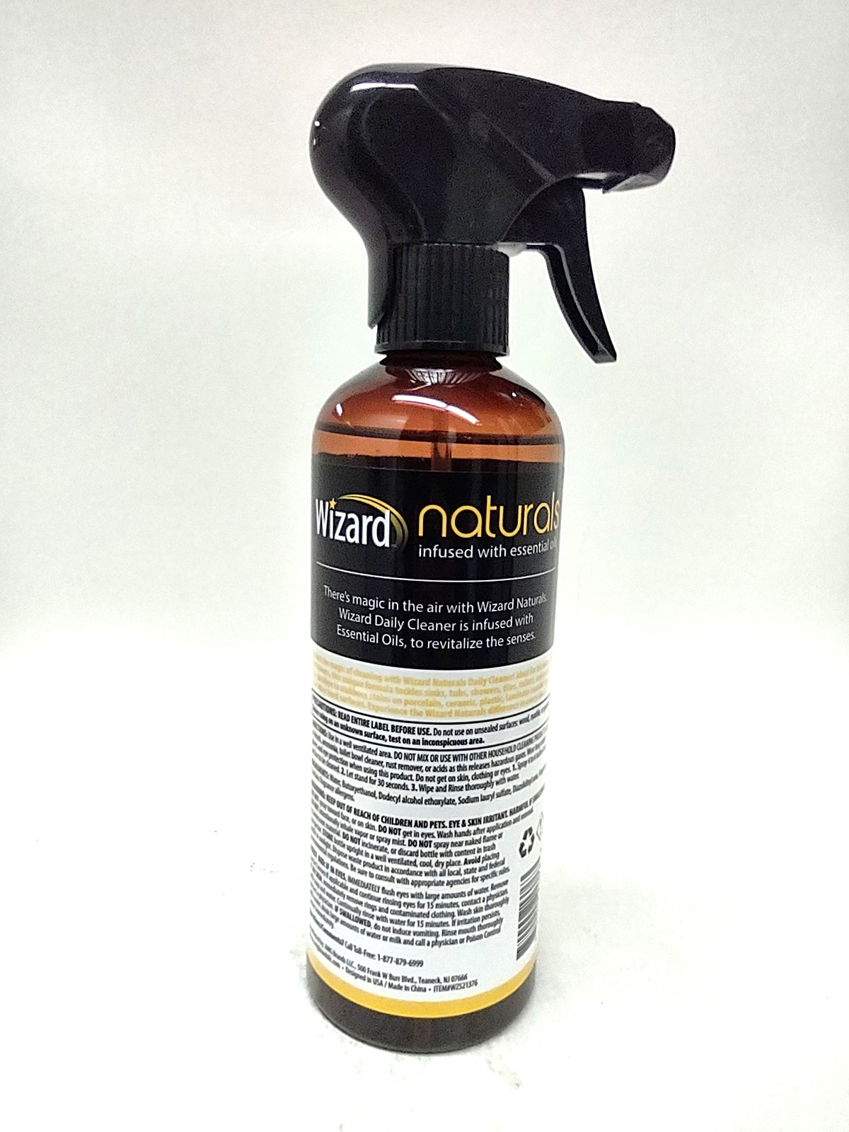 ( 4 ) Wizard Naturals In W/Essentials Oils Daily Cleaner Sunny Citrus 13 oz Ea