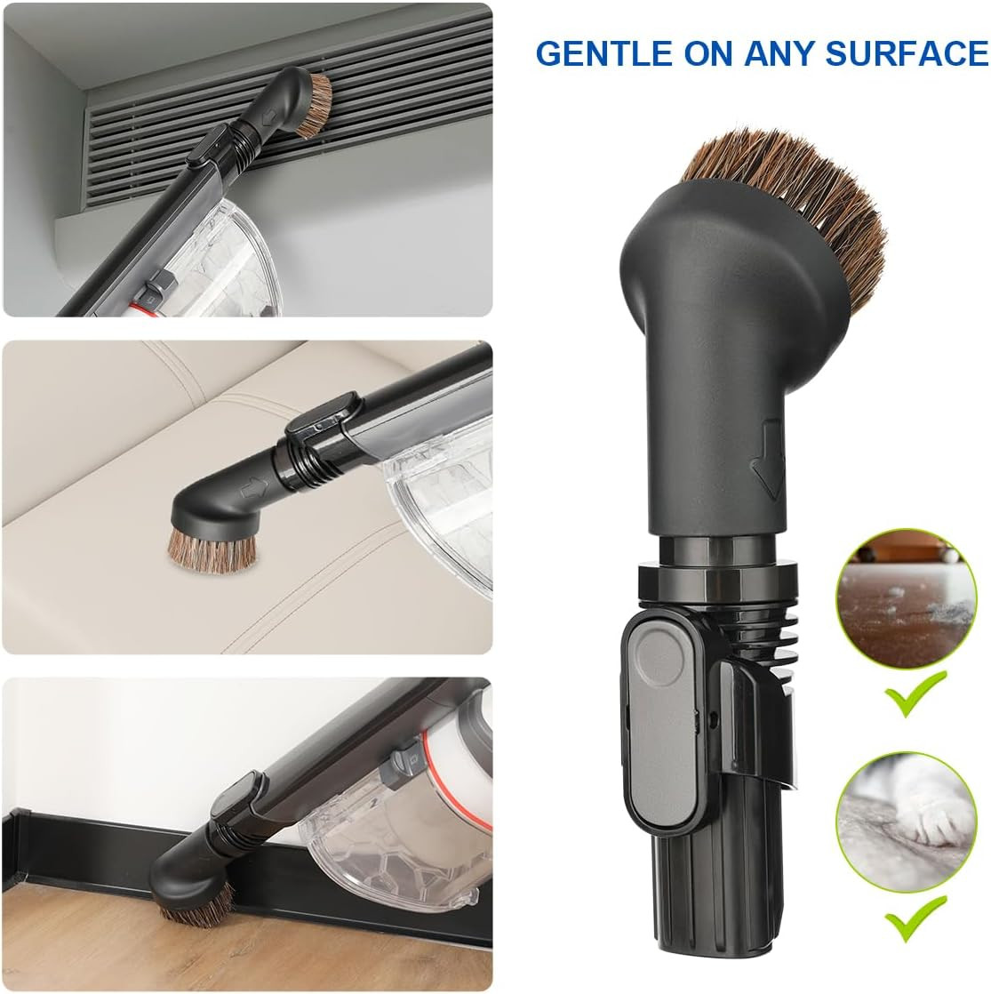 Crevice Tool Vacuum Attachments Compatible with Shark IX141 IZ363HT IZ362H IZ363