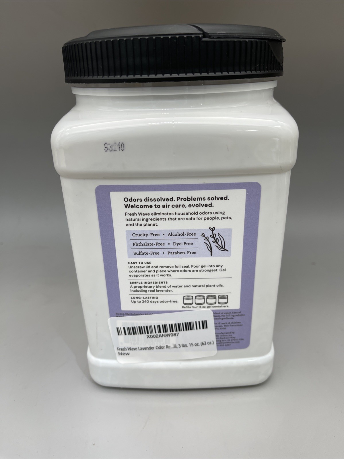 Fresh Wave Lavender Odor Removing Gel Refill 63 oz Gel Brand New