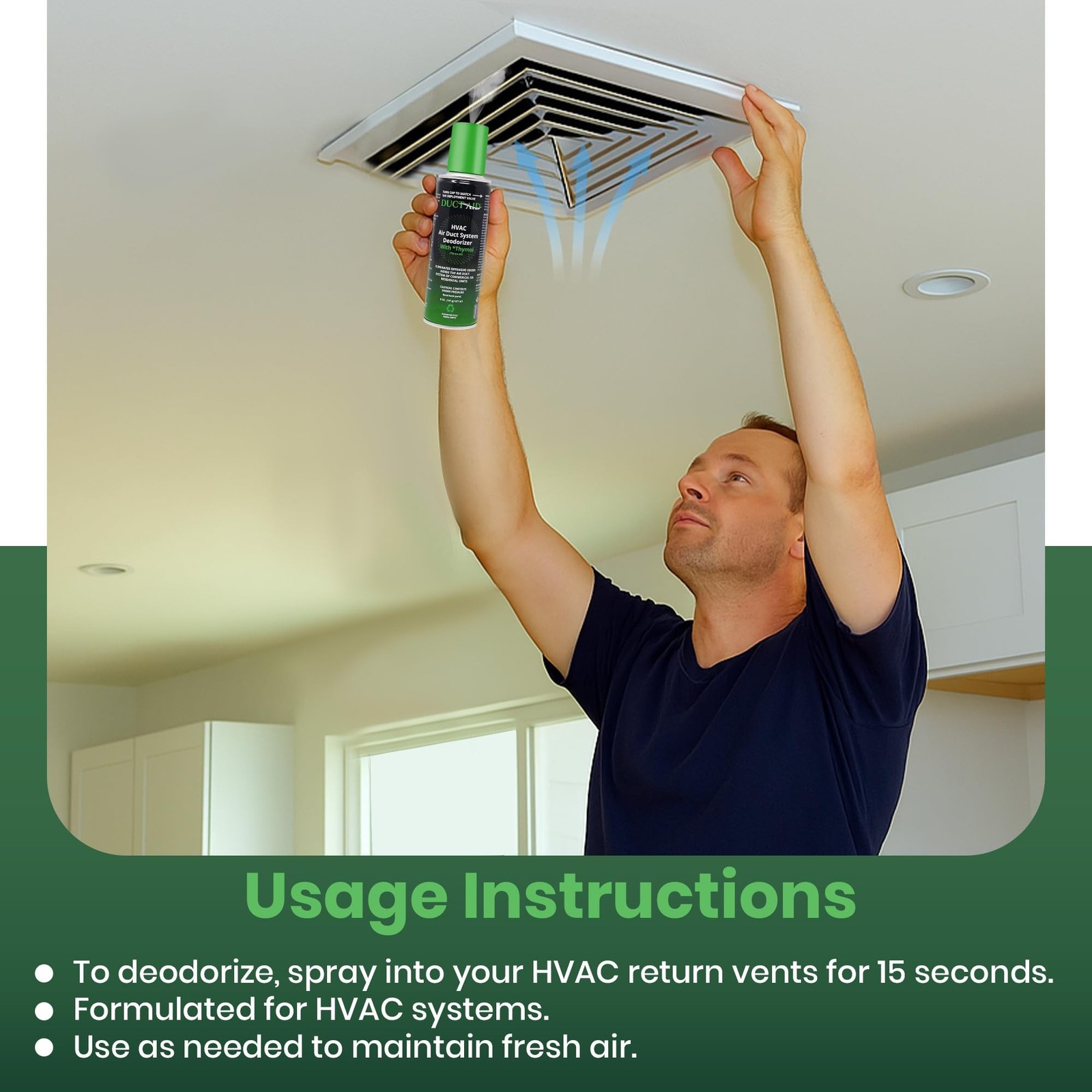 Air Freshener for HVAC System, Commercial, Residential & Cars| Made with Thym…