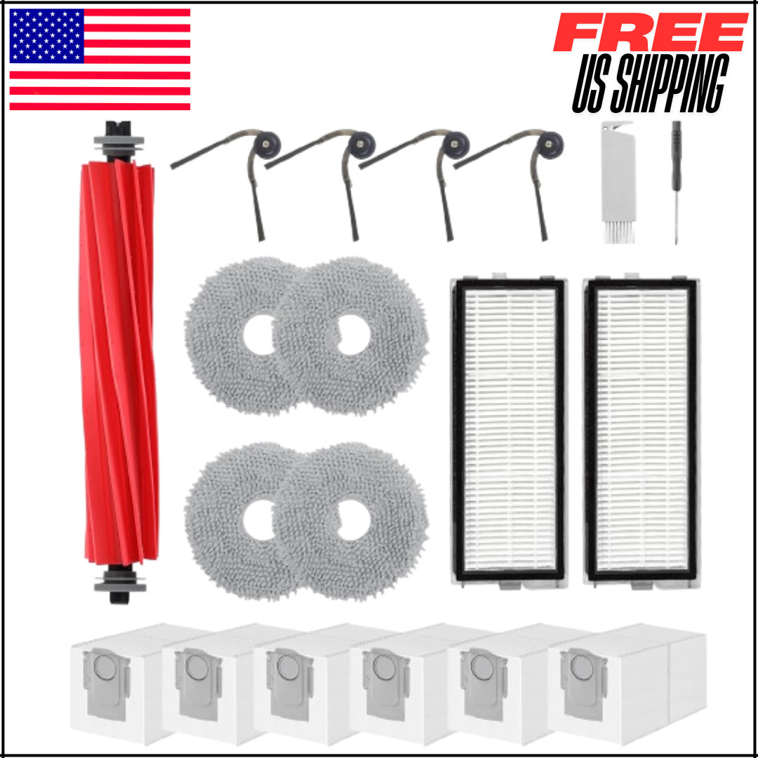 Accessories Replacement Kit for Roborock Qrevo Series QV 35A/S Qrevo S/Pro 18pc