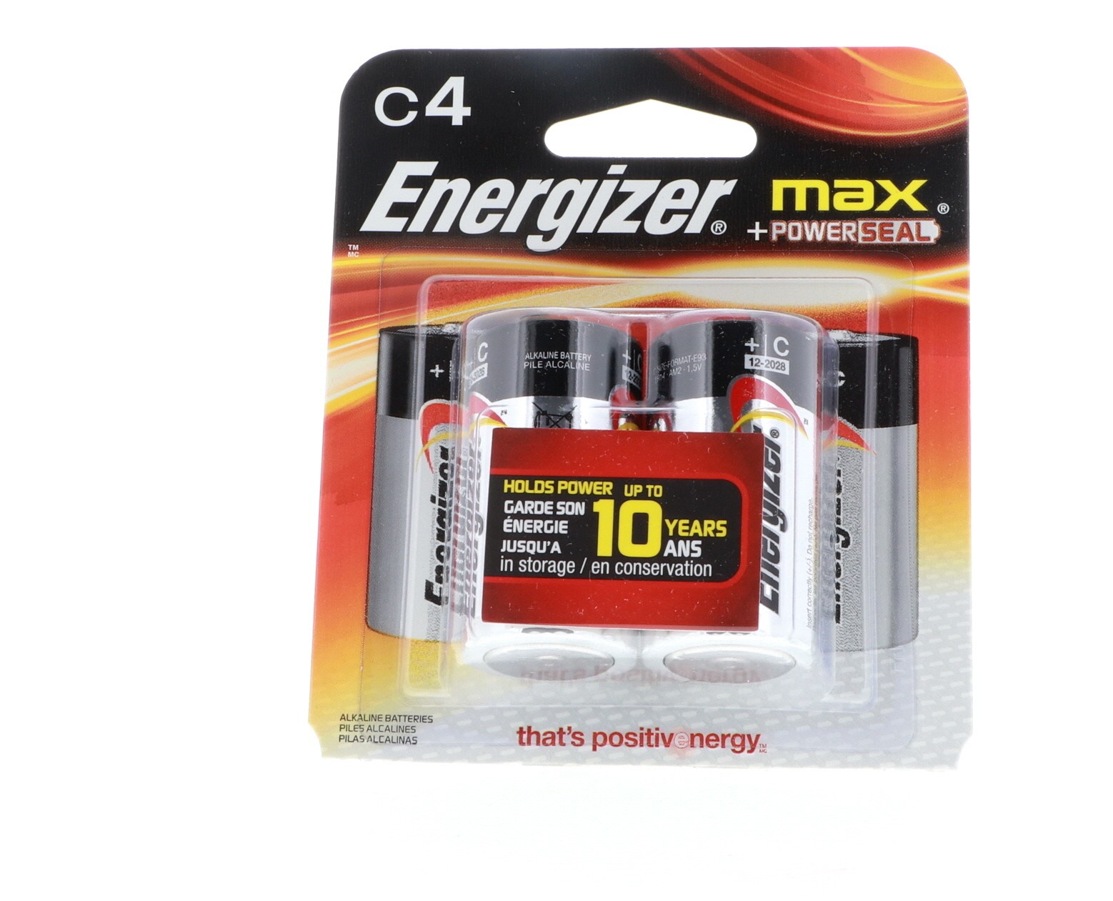 Energizer MAX C Alkaline Batteries 4 Count