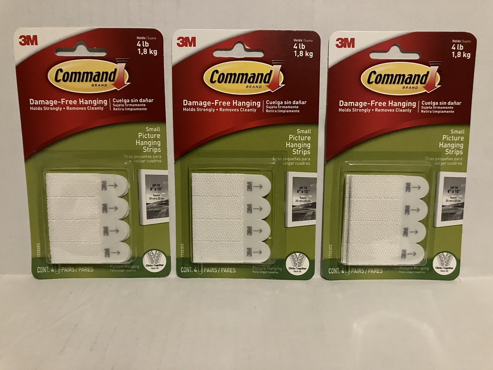 3M Command Brand Damage Free 4Lb Small Picture Hanging Strip 12 Pairs