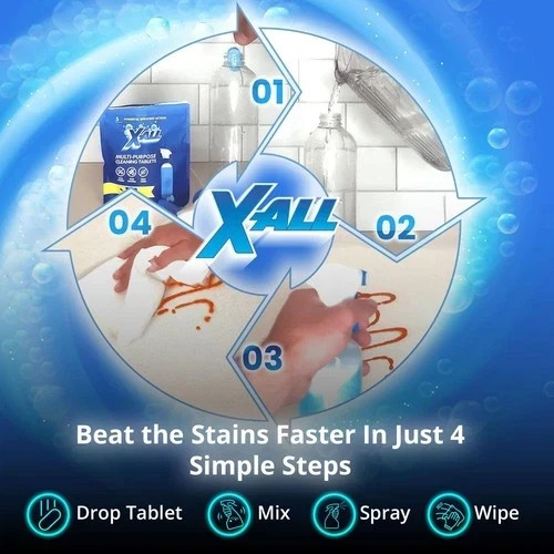 X-ALL Multi-Purpose Cleaner – Spray Bottle and 5x Cleaning Tablets