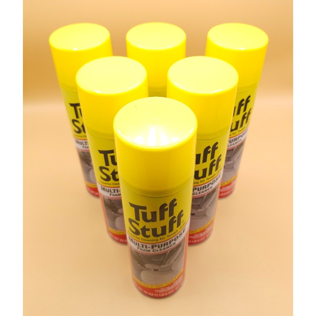 6 Pack Tuff Stuff Multi Purpose Foam Cleaner 22oz – Car Interior & Home – New