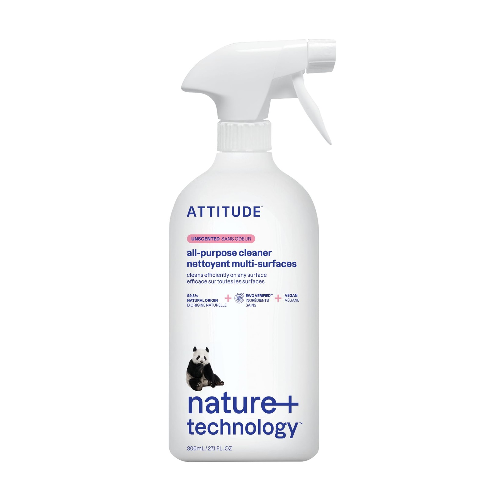 ATTITUDE All Purpose Cleaner Spray, EWG Verified, 27.1 Fl Oz (Pack of 1)