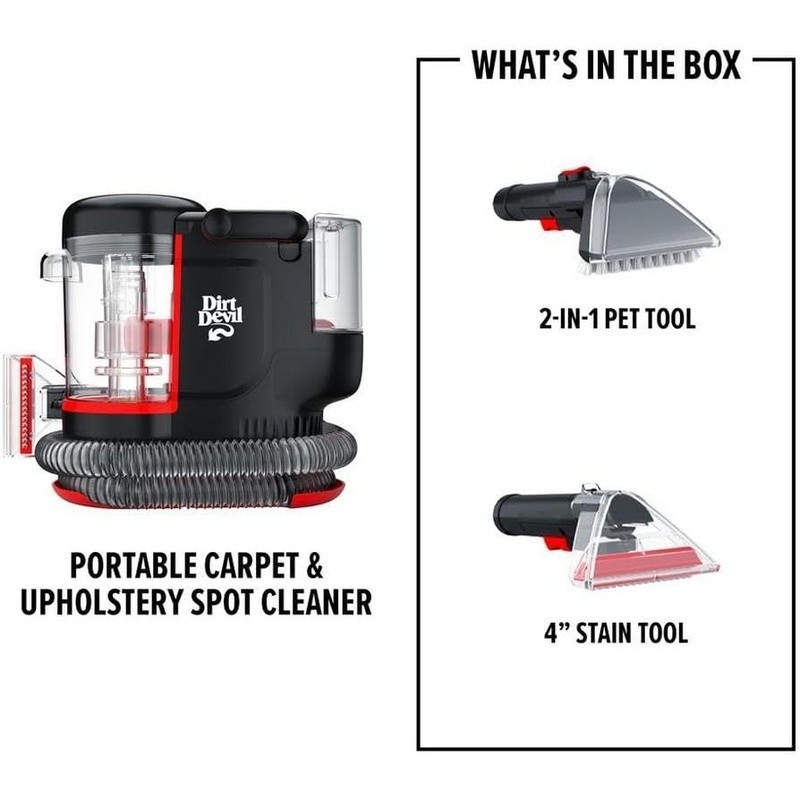 Compact Carpet Cleaning Machine W/ Stain Tools Pet Messes & Upholstery New