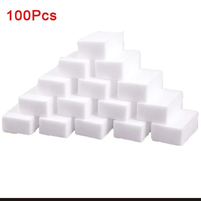 Magic Sponge Eraser Melamine Cleaning Foam Thick 10/50/100Pcs Kitchen Bathroom