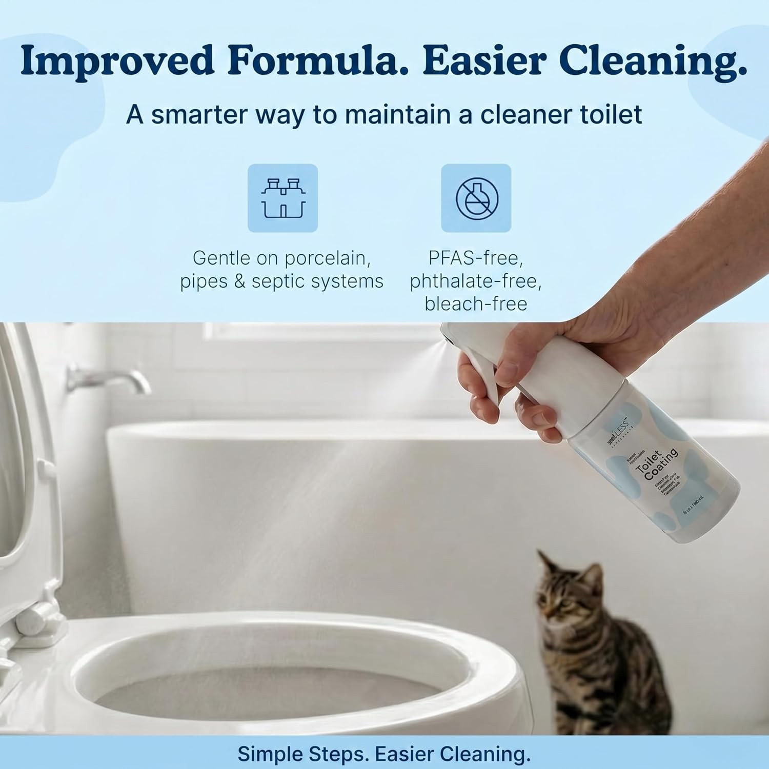 Toilet Coating Spray for Ceramic & Porcelain Bowls, Liquid Surface Coating De…