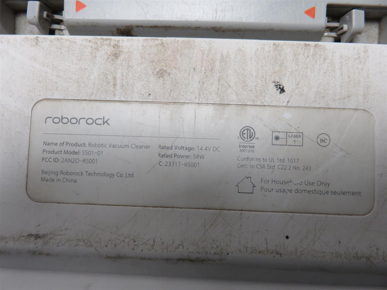 Roborock S501-01 Robot Vacuum Cleaner – White – Free Shipping