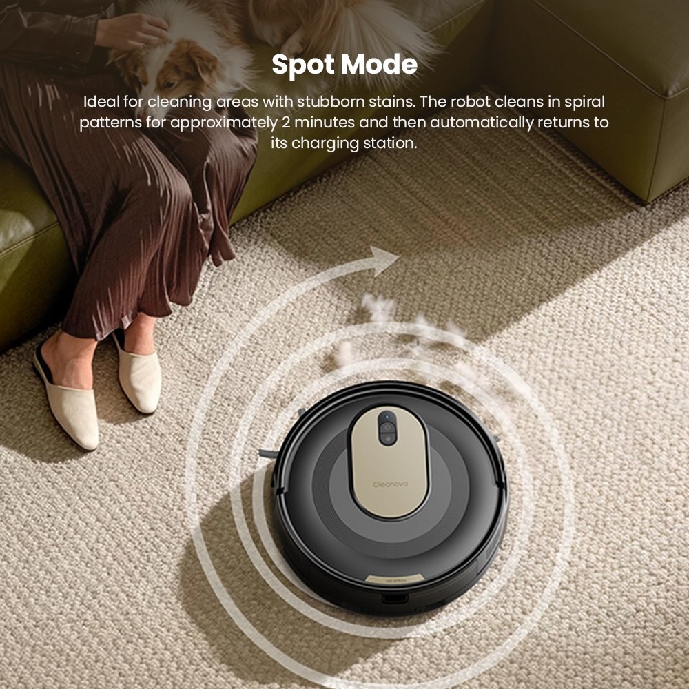 Vactidy W8 Robot Vacuum and Mop 5000Pa Suction,150-Min Runtime,App/Voice Control