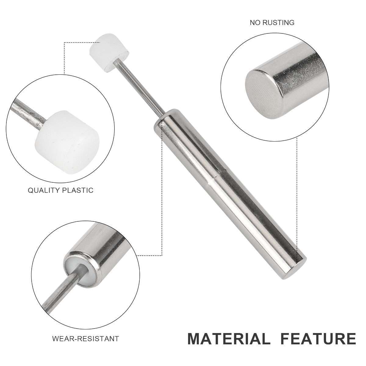 1/2pcs Damper/piston for trash can soft close for Kitchen and more uses 3 sizes