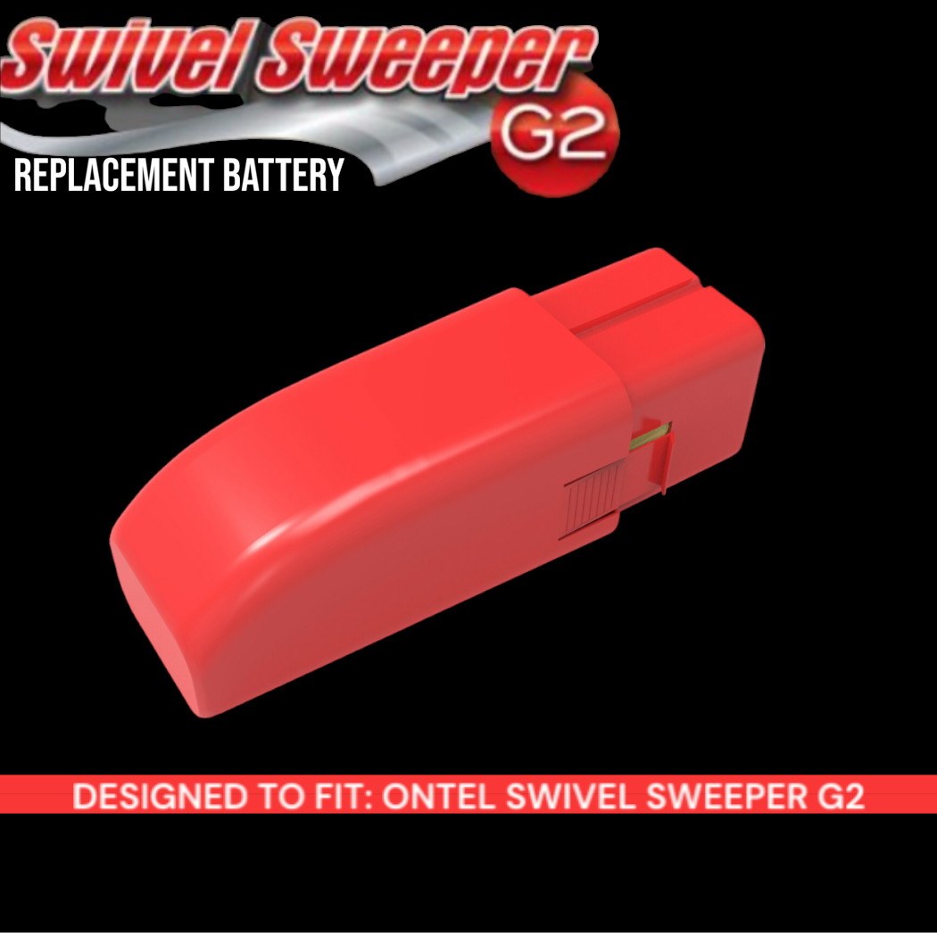 Rechargeable Battery For All Cordless Swivel Sweeper Models (Red)