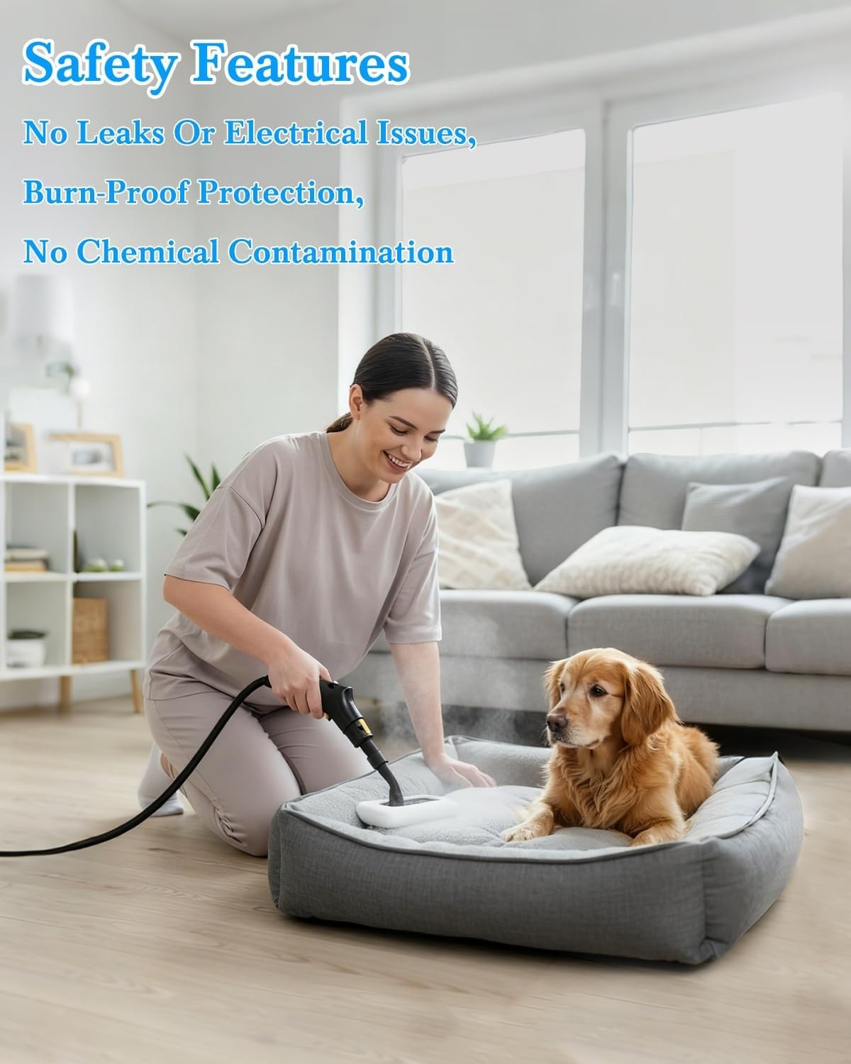 Handheld Steamer with 1600ML Tank – Fast, Efficient Cleaning for Home & Car