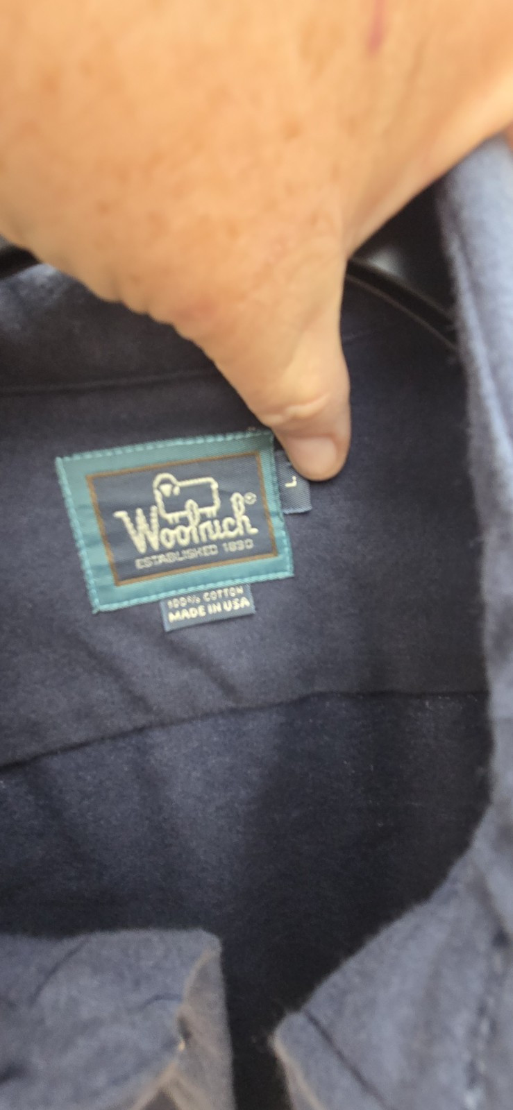 WOOLRICH Sz L Mens Thick Chamois Made in USA BUtton Front Shirt Georgia Pacific