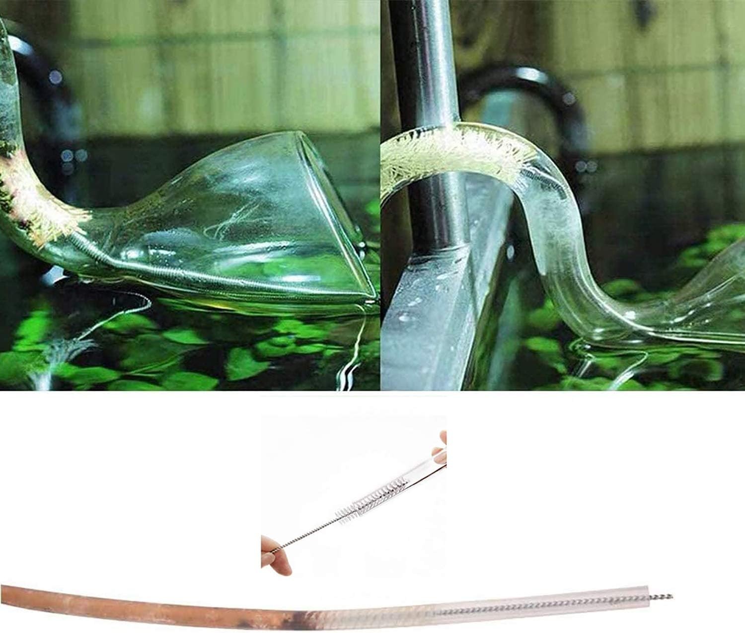 2 Pack 60 Inch Long Flexible Tube Cleaning Brush, Stainless Steel and Nylon