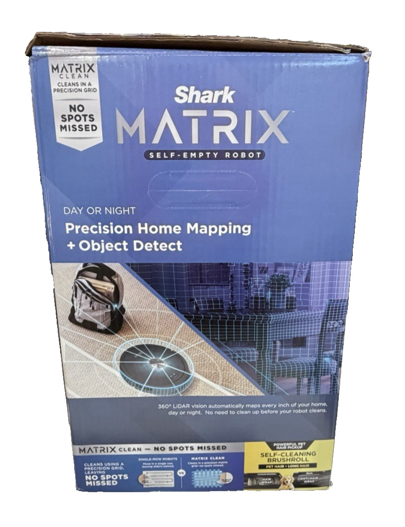 Self Emptying Robot Vacuum LIDAR Mapping App Control Bagless Base Black
