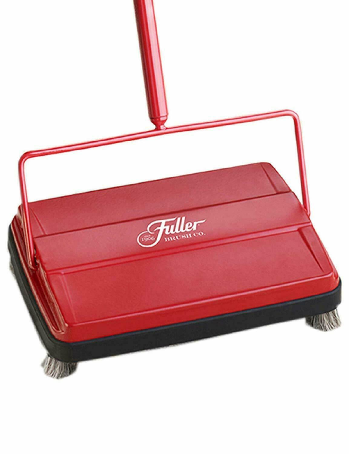 Fuller Brush 17052 Electrostatic Carpet & Floor Sweeper 9″ Cleaning Path – Red