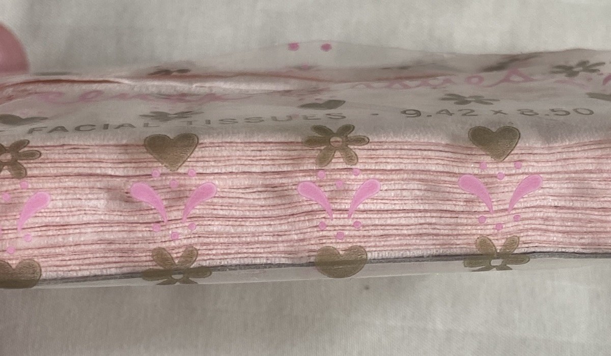 Vintage 1964 Pink Kleenex 10 2-Ply Facial Tissues Purse Pack