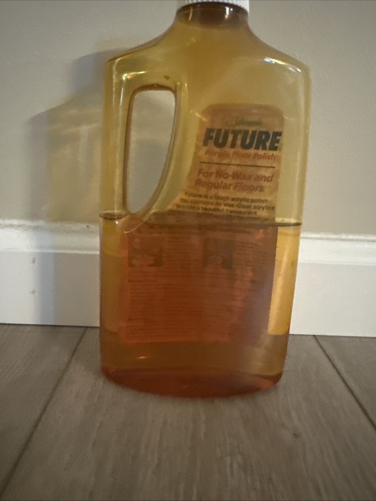 Vintage FUTURE Premium Floor Finish 27 oz Johnson Polish Rare 50% Full