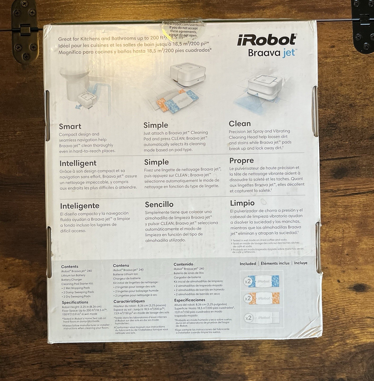 iRobot Braava Jet 240 Robot Mop App Control Precision Spray
