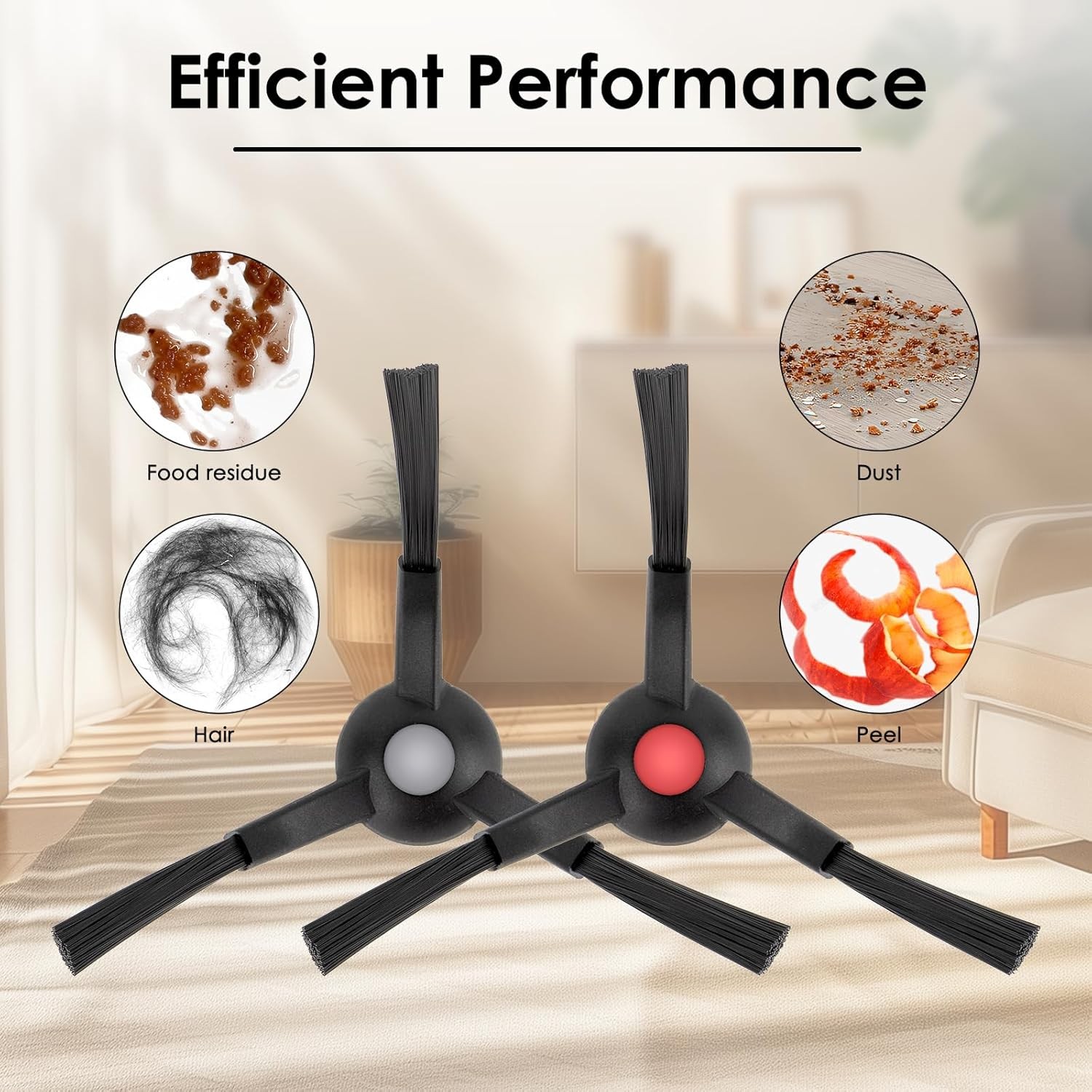 8 Pack Omni S1 Pro Side Brushes for Eufy Omni S1 Pro E25 E28 C28 E35 Robot