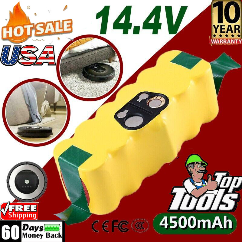 14.4V Battery for IROBOT ROOMBA 500 530 700 600 Series Ni-MH 540 770 630 800 900