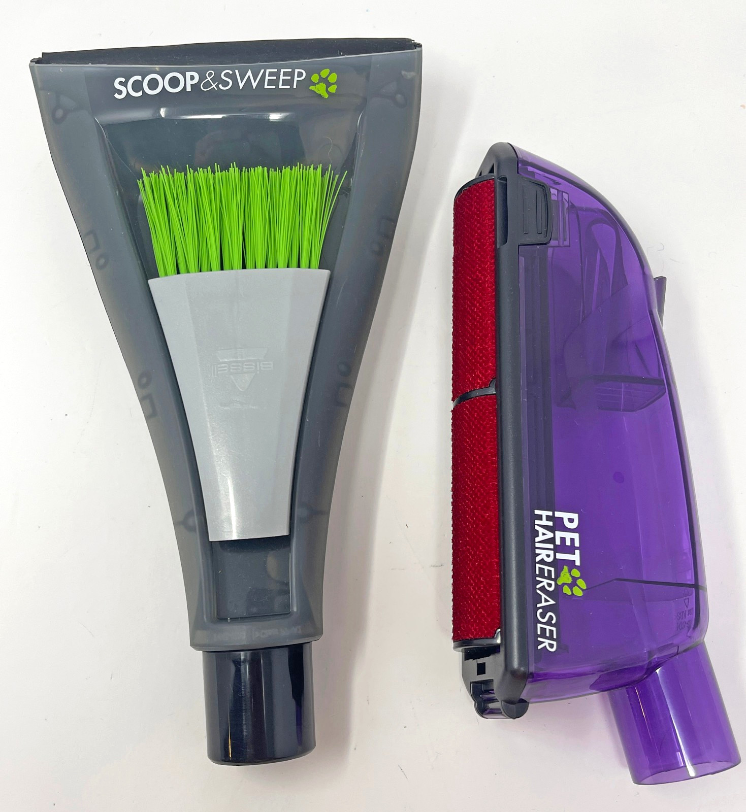 Bissell Pet Hair Eraser Vacuum Velvet Brush Scoop & Sweep LED Crevice Tool Used