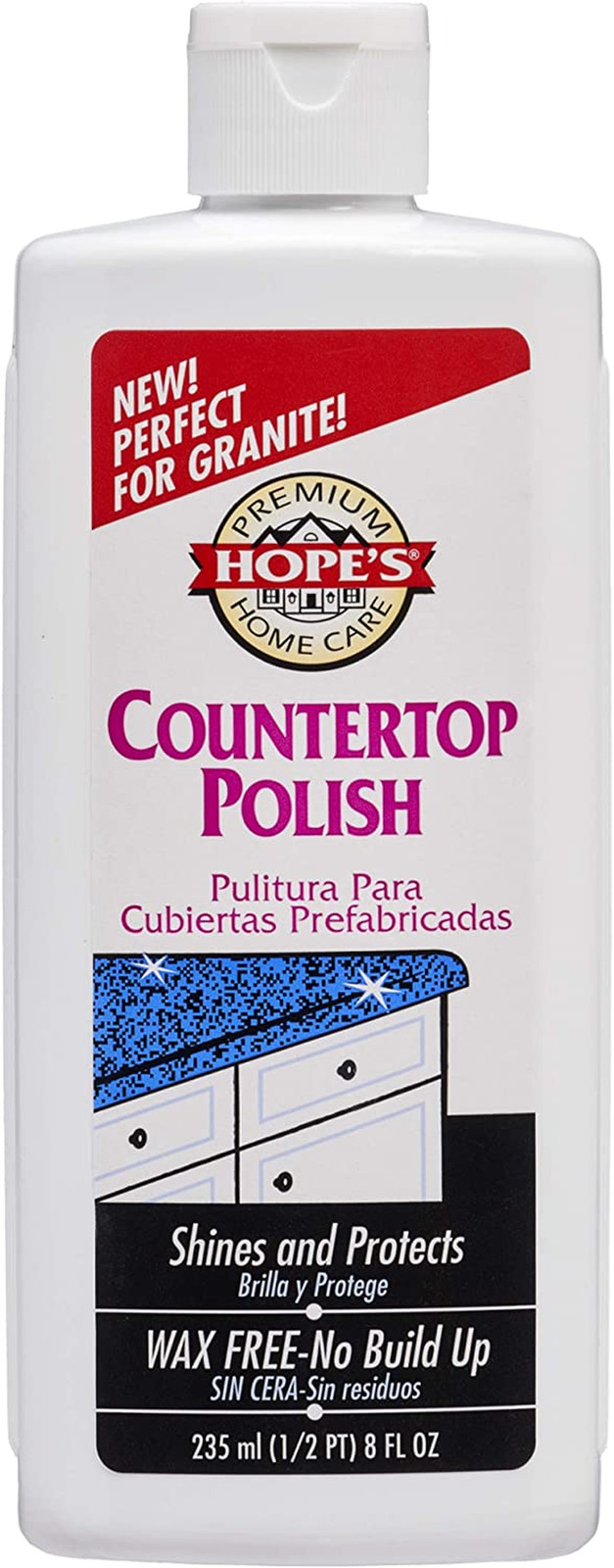 Countertop Restoration Polish – Shines and Protects with No Build