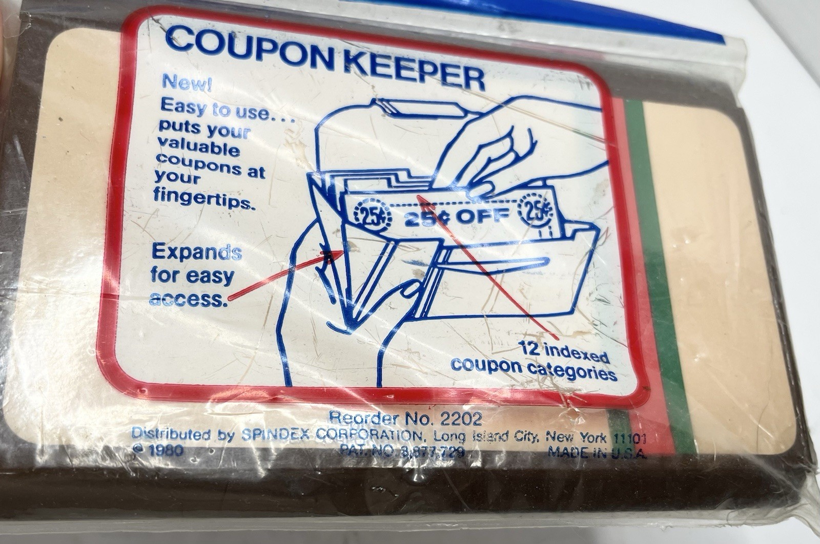 Vintage Spindex Save Money Coupon Keeper