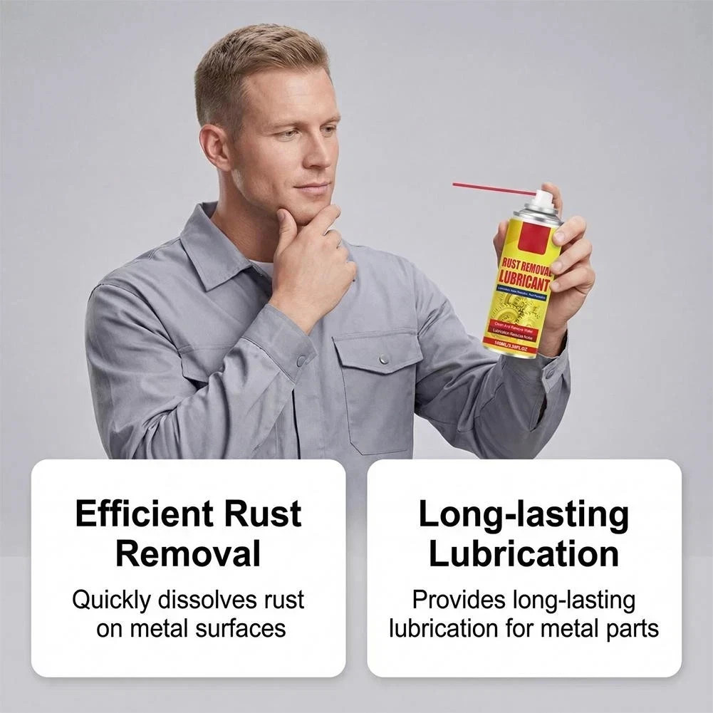 100ml Rust Removal Lubricant Spray New Anti-Rust Lubricant Spray & Rust Remover